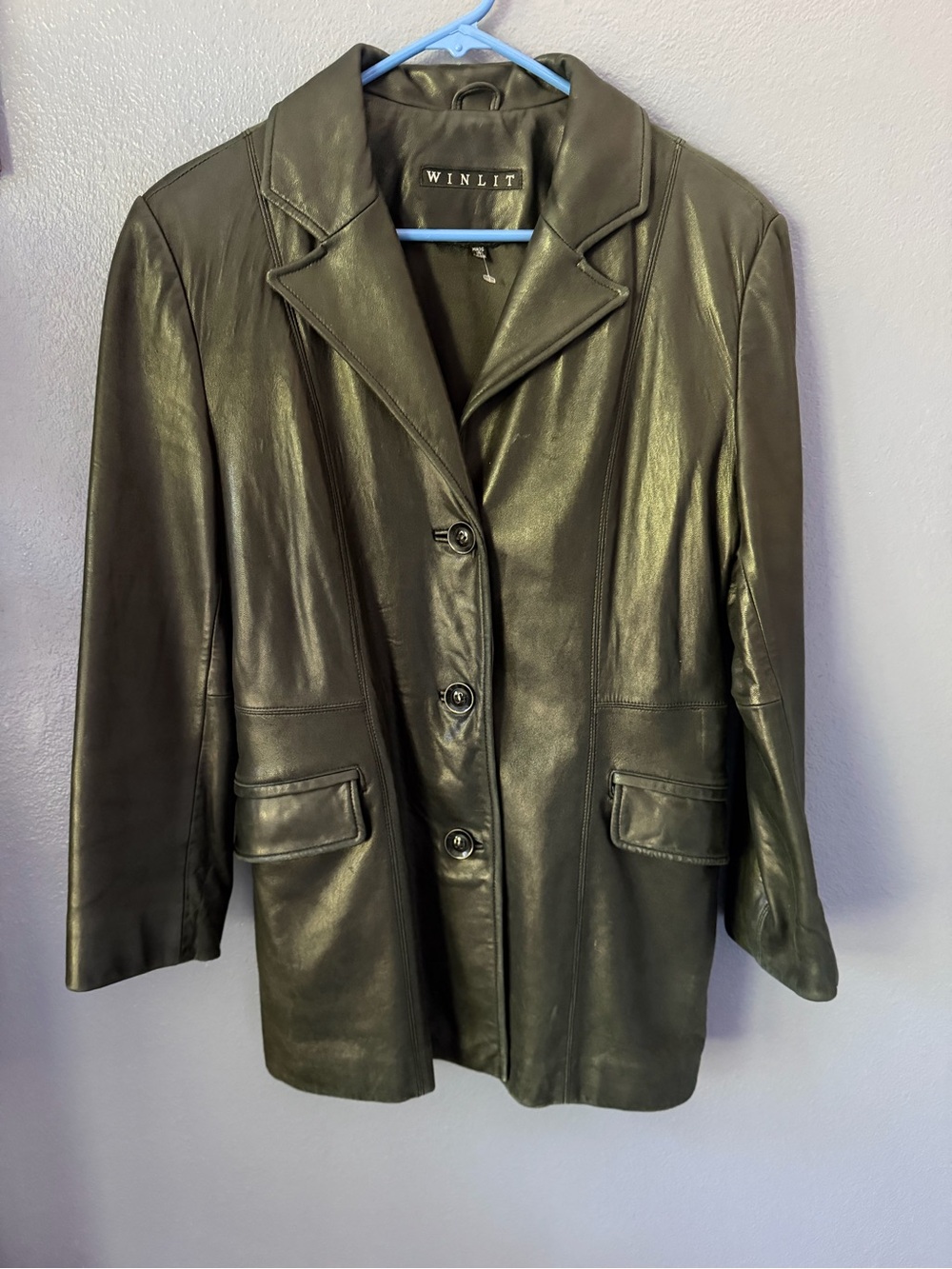 Butter soft vintage leather ladies jacket sz M